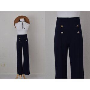 Love Nation Navy High Rise Straight‎ Leg Pants Size Large